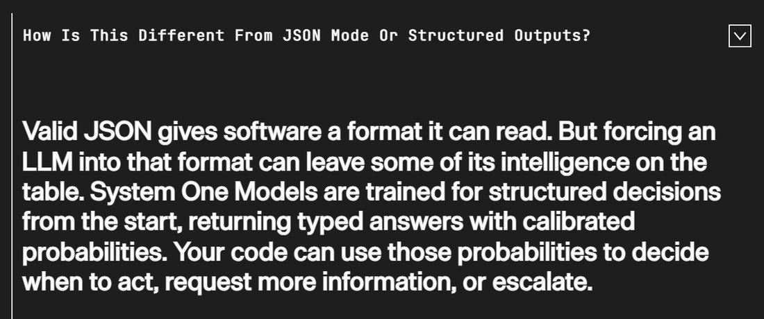 TypeSafe 홈페이지 FAQ. JSON 모드나 Structured Outputs와 무엇이 다른가에 대한 답